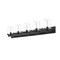 Z-Lite Callista 5 Light Vanity, Matte Black & Clear 3032-5V-MB - alternate 5